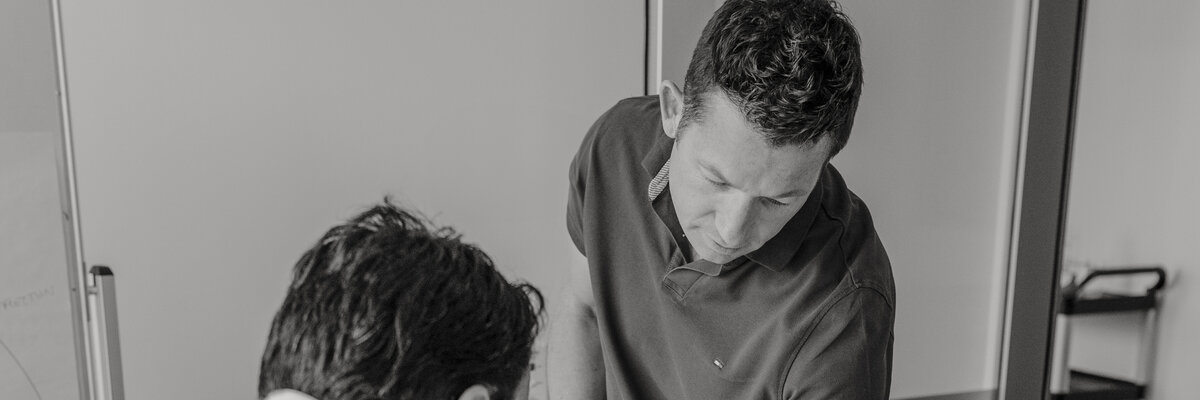 Ben Smart and client working through plans together – the real work of a Create Momentum engagement